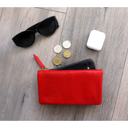 Ladies wallet with phone holder