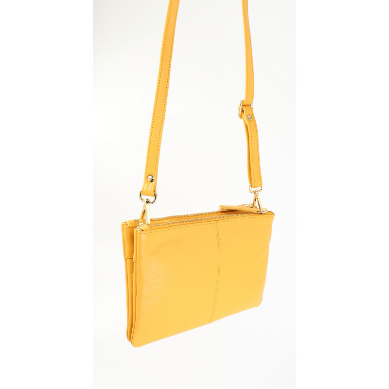Baron Leather Handbag 2548 Color Yellow