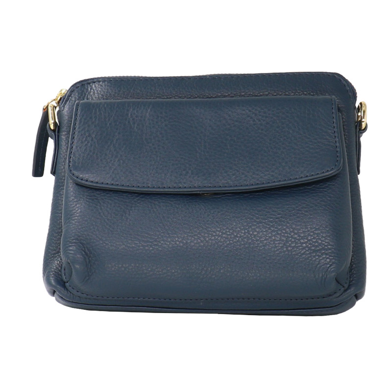 Small Full Leather Crossbody Bag
