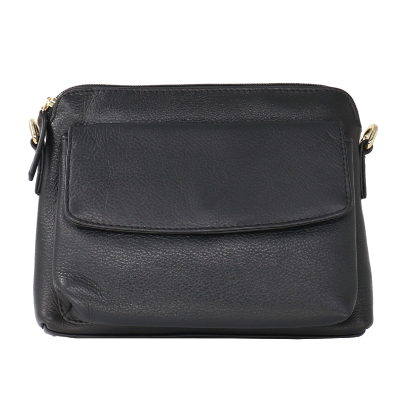 Small Full Leather Crossbody Bag