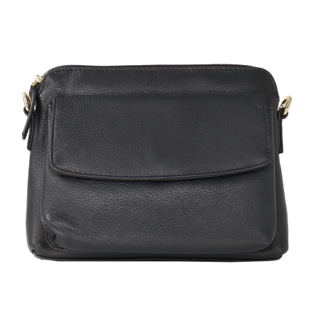 Small Full Leather Crossbody Bag