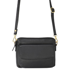 Small Full Leather Crossbody Bag