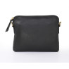 Small black leather handbag for everyday use