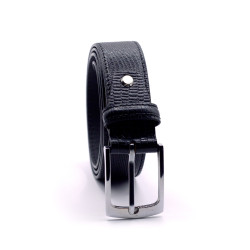 Lizard Print Leather Belt 35mmW