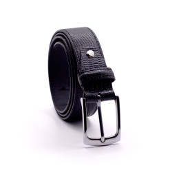 Lizard Print Leather Belt 35mmW