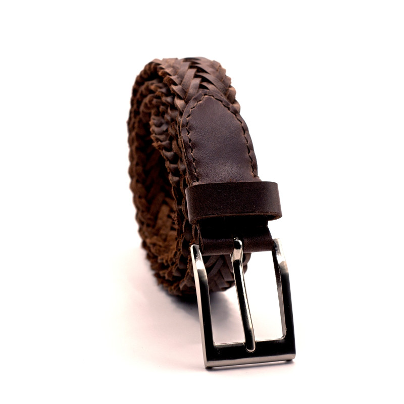 Braided Leather Belt 32mmW
