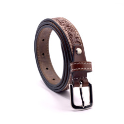 Embellished Leather Belt 25mmW