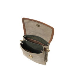 The Phone & Wallet Crossbody Canvas Bag
