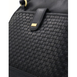 Baron Woven Leather Crossbody