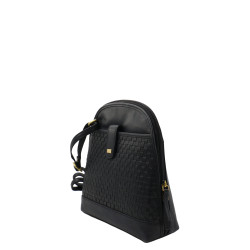 Baron Woven Leather Crossbody