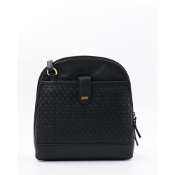 Baron Woven Leather Crossbody