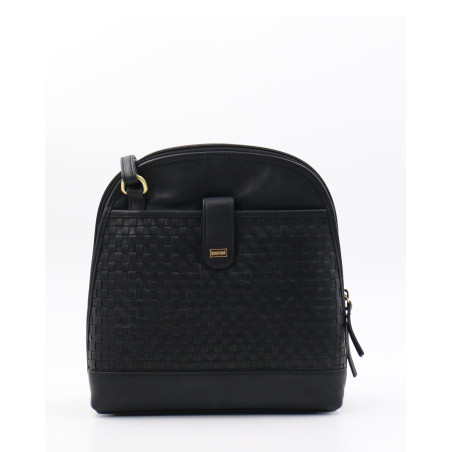 Baron Woven Leather Crossbody