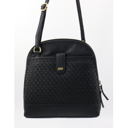 Baron Woven Leather Crossbody