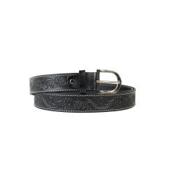 Embellished Leather Belt 25mmW
