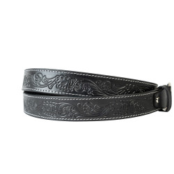 Embellished Leather Belt 25mmW