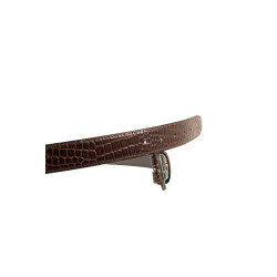 Croc Print leather Belt 35mmW