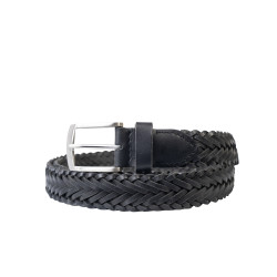 Braided Leather Belt 32mmW