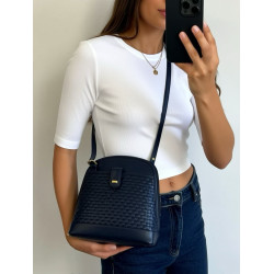 Baron Woven Leather Crossbody
