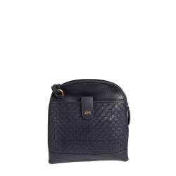 Baron Woven Leather Crossbody