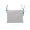 Small Ivory leather handbag for everyday use