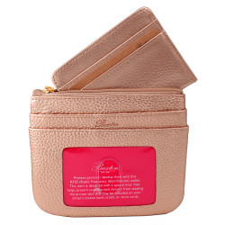 Buxton Rose Gold RFID Pocket Purse 941504