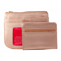 Buxton Rose Gold RFID Pocket Purse 941504