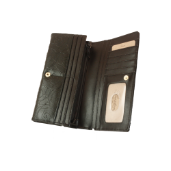 Buxton Rose Embossed Clutch 921866