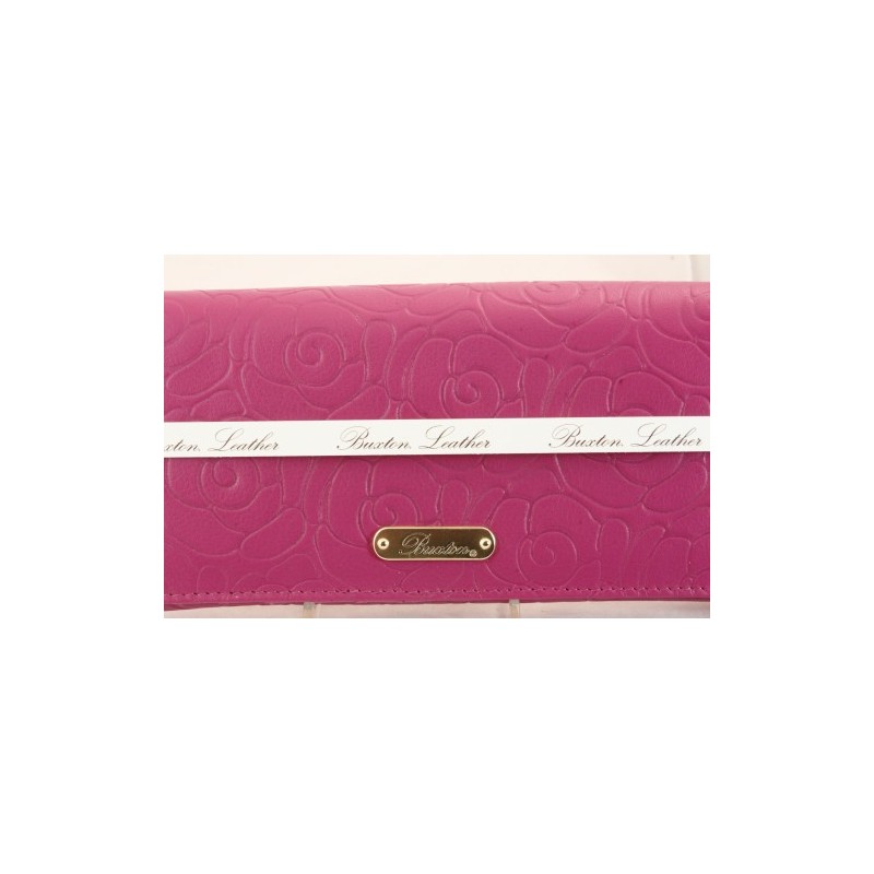 Buxton Rose Embossed Clutch 921866