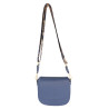 Leather Crossbody Bag with Webbing strap 1027