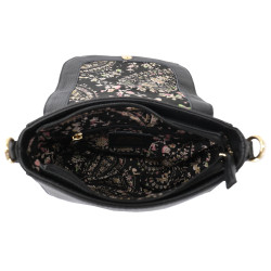 Leather Crossbody Bag with Webbing strap 1027