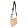 Leather Crossbody Bag with Webbing Strap 1028