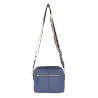 Leather Crossbody Bag with Webbing Strap 1028