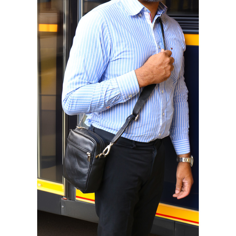 Baron Compact Leather Crossbody 2595