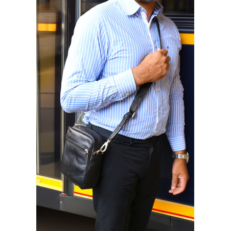 Baron Compact Leather Crossbody 2595