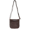 Baron Leather Weaved Crossbody