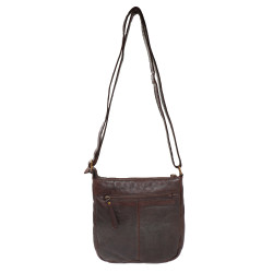 Baron Leather Weaved Crossbody