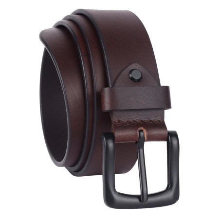Cognac Brown Leather Dress Belt 32mmW