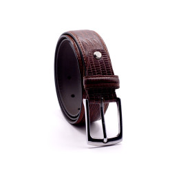 Lizard Print Leather Belt...