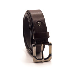 Leather Dress Belt 35mmW Brown