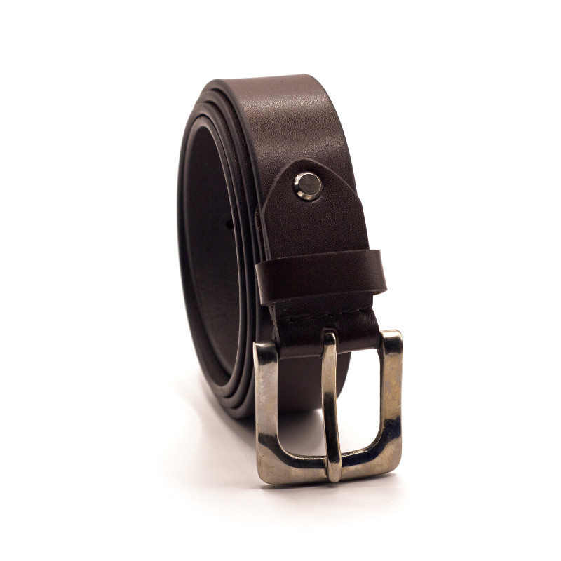 Leather Dress Belt 35mmW Brown