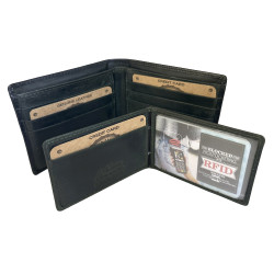 Samoan Laser-Etched Genuine Calf Leather Wallet