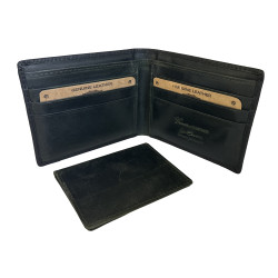 Samoan Laser-Etched Genuine Calf Leather Wallet