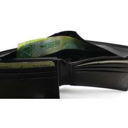 Samoan Laser-Etched Genuine Calf Leather Wallet