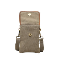 The Phone & Wallet Crossbody Canvas Bag