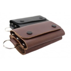 Baron Double Sided Leather Key Ring Holder 8225